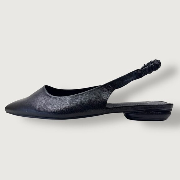 H By Halston | 10 | Pointed Toe Slingback Flats | Black | Classic | Minimalist - Picture 14 of 16